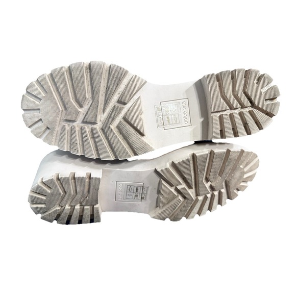 Dolce Vita Womens Haddie Chelsea Boots Black‎ Leather Lug Sole Ankle Slip On 9M - Picture 12 of 13